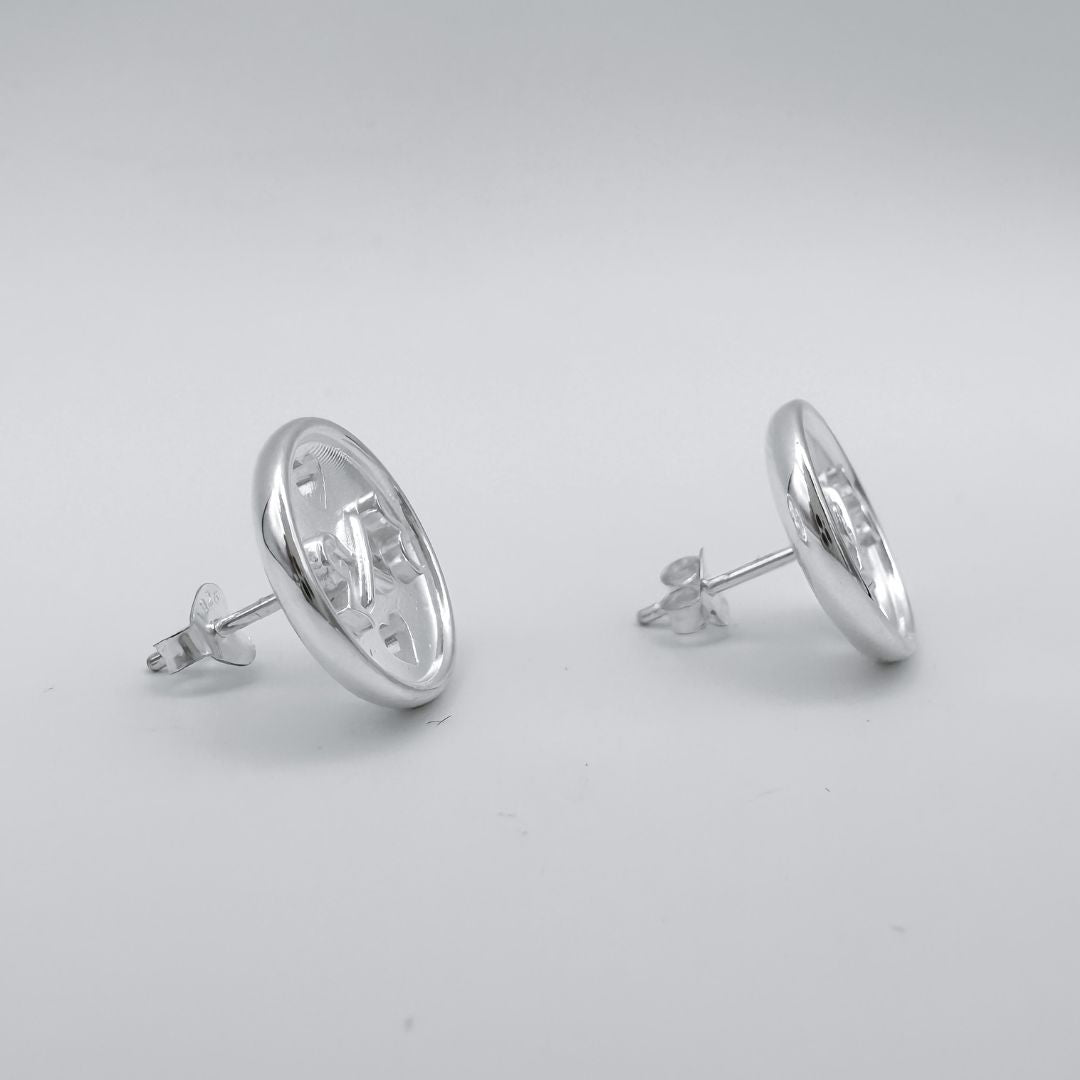 CODE Earrings – Friendship Button