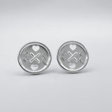 CODE Earrings – Friendship Button