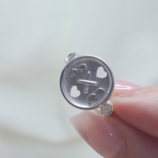 CODE RING – Friendship Forever Button