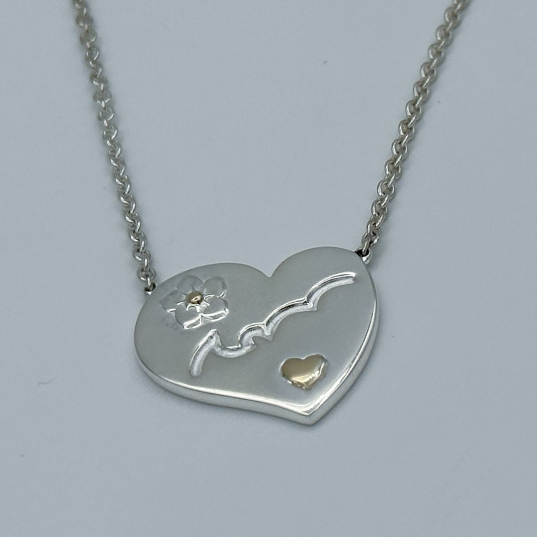 CODE HEART FOR MUM – Love You Mum Pendant