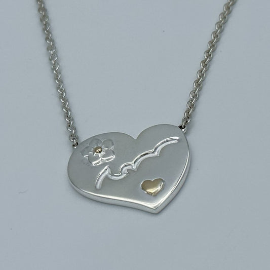 CODE HEART FOR MUM – Love You Mum Pendant