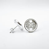 CODE Earrings – Friendship Button