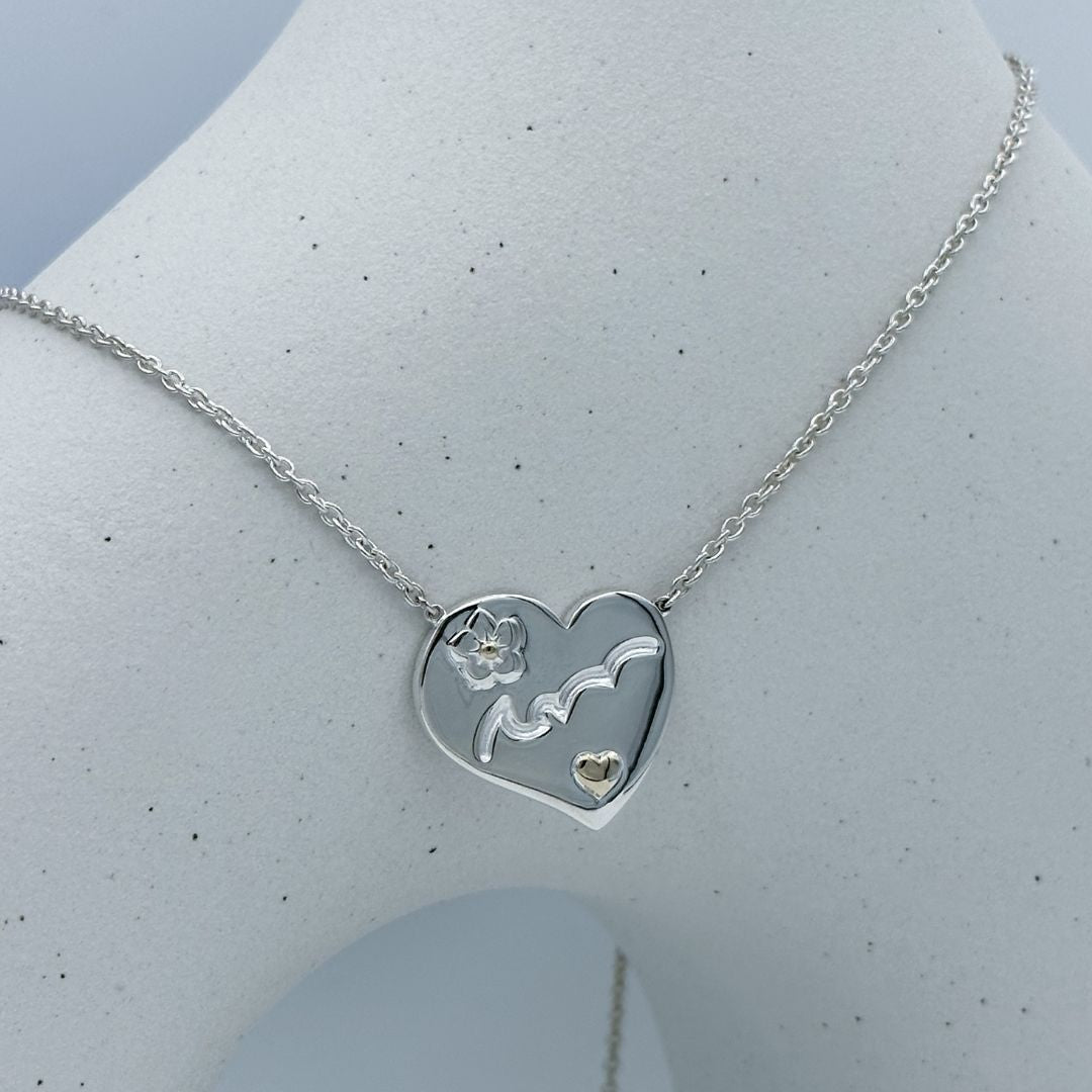 CODE HEART FOR MUM – Love You Mum Pendant