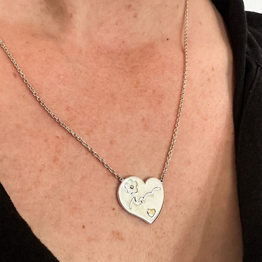 CODE HEART FOR MUM – Love You Mum Pendant