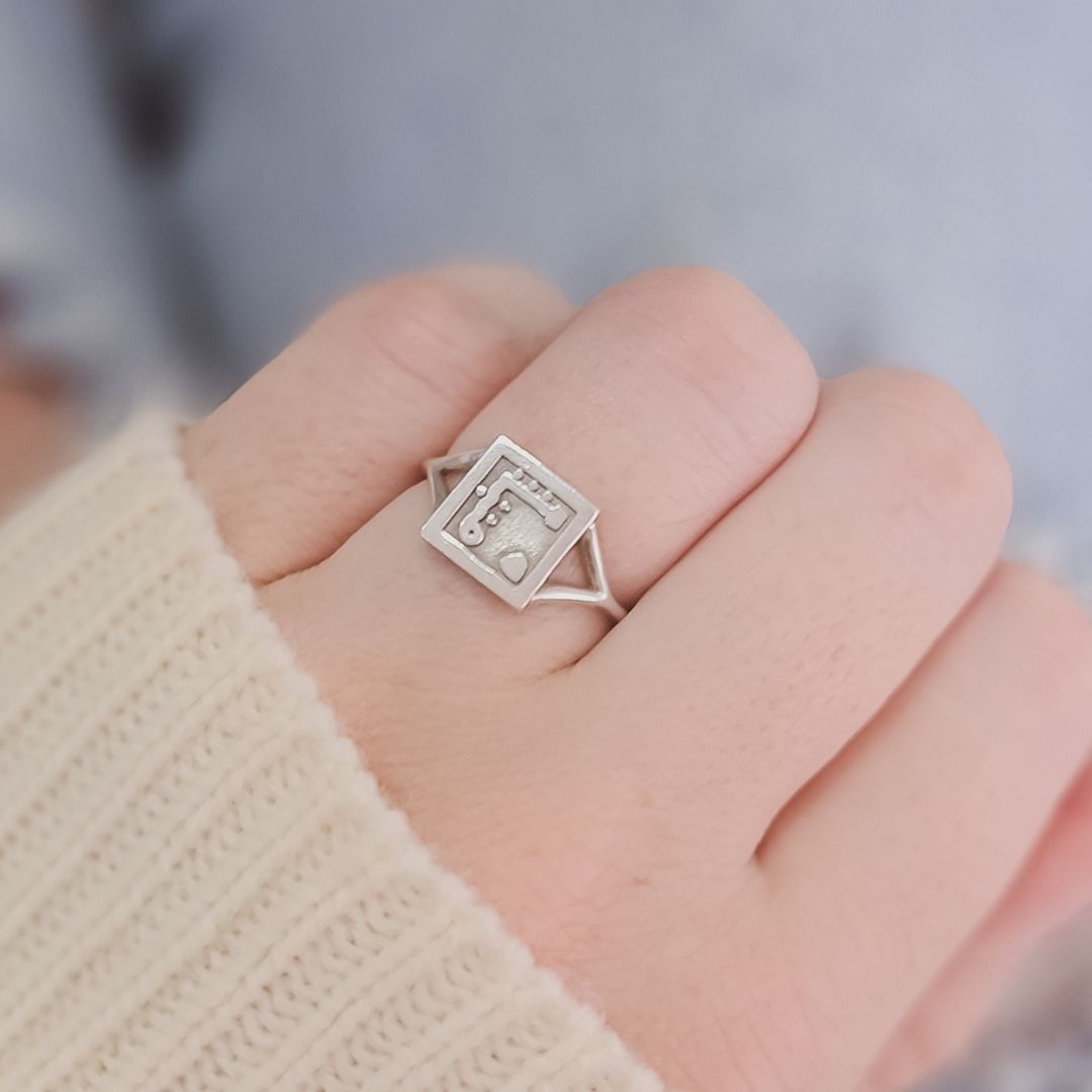 Large Code Rings CODE Ring - Happy – Magpie Jewellery